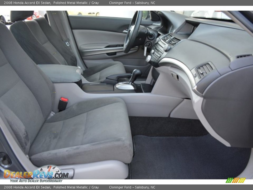 2008 Honda Accord EX Sedan Polished Metal Metallic / Gray Photo #17