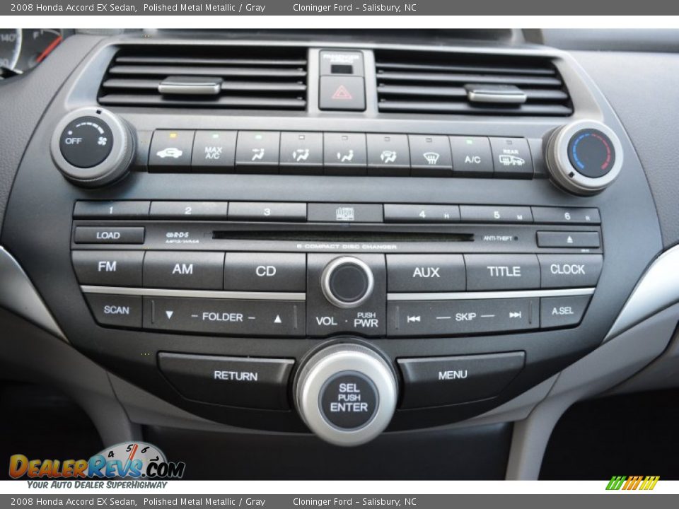 2008 Honda Accord EX Sedan Polished Metal Metallic / Gray Photo #18