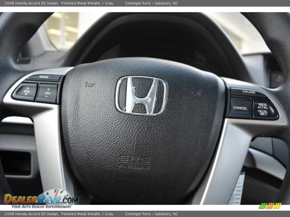 2008 Honda Accord EX Sedan Polished Metal Metallic / Gray Photo #21
