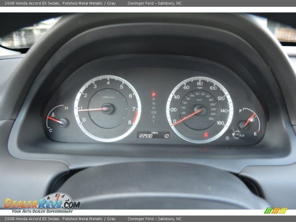 2008 Honda Accord EX Sedan Polished Metal Metallic / Gray Photo #22