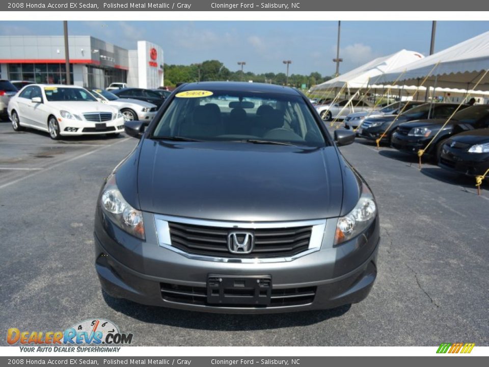 2008 Honda Accord EX Sedan Polished Metal Metallic / Gray Photo #24