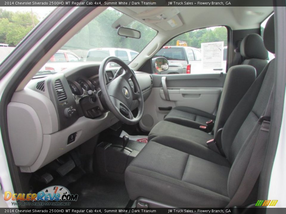 2014 Chevrolet Silverado 2500HD WT Regular Cab 4x4 Summit White / Dark Titanium Photo #35