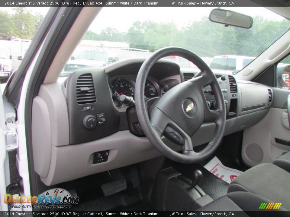 2014 Chevrolet Silverado 2500HD WT Regular Cab 4x4 Summit White / Dark Titanium Photo #36