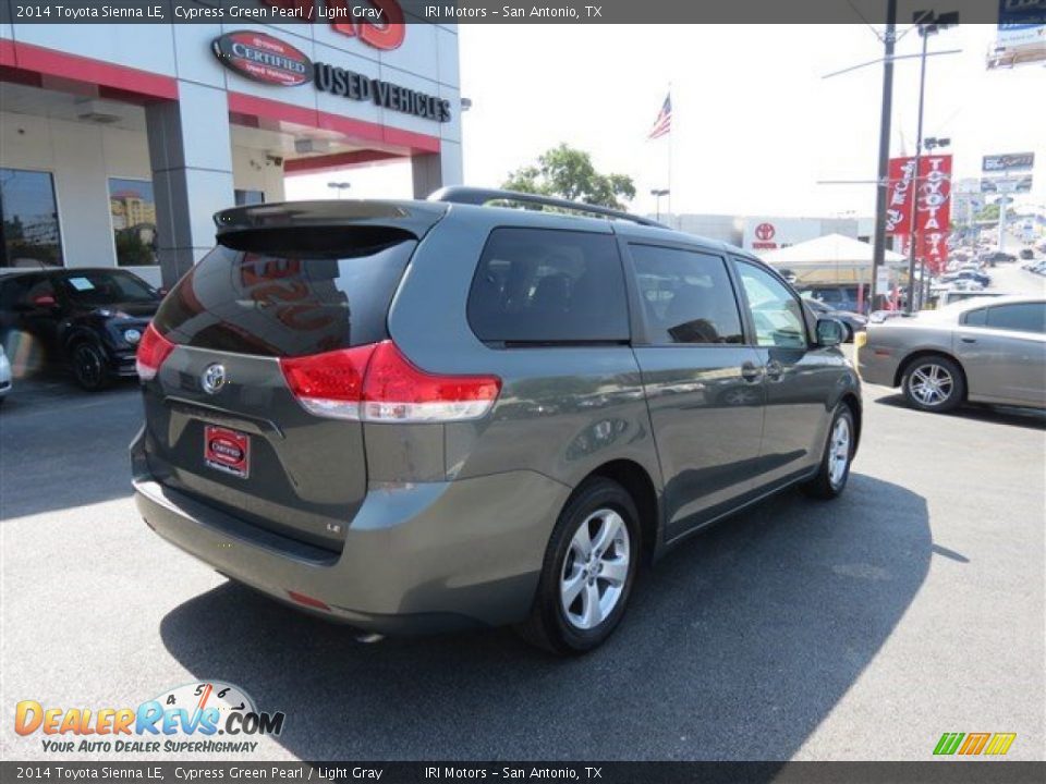 2014 Toyota Sienna LE Cypress Green Pearl / Light Gray Photo #8