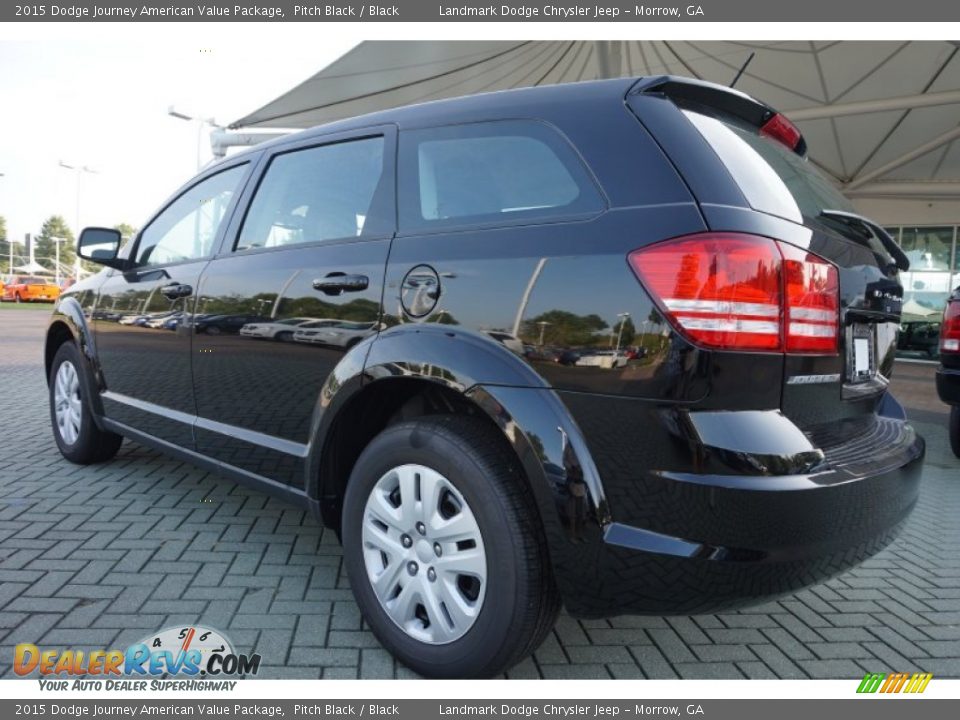 2015 Dodge Journey American Value Package Pitch Black / Black Photo #2
