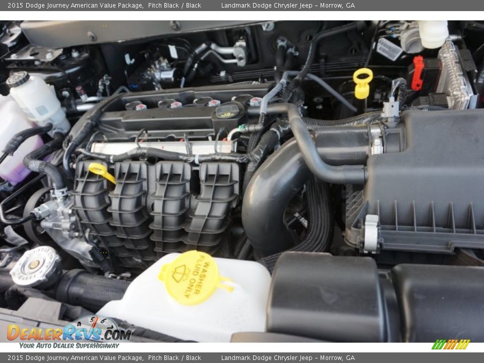 2015 Dodge Journey American Value Package Pitch Black / Black Photo #8