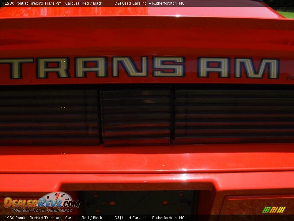 1980 Pontiac Firebird Trans Am Carousel Red / Black Photo #19
