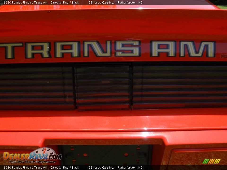 1980 Pontiac Firebird Trans Am Carousel Red / Black Photo #20