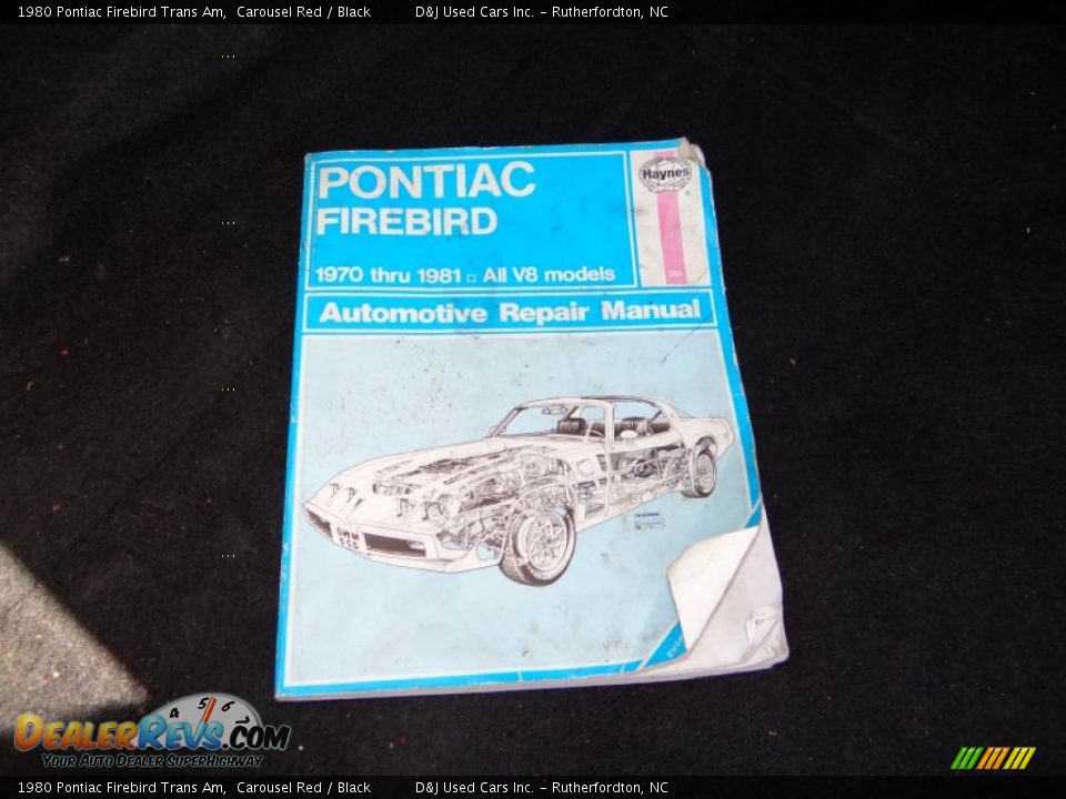 1980 Pontiac Firebird Trans Am Carousel Red / Black Photo #28