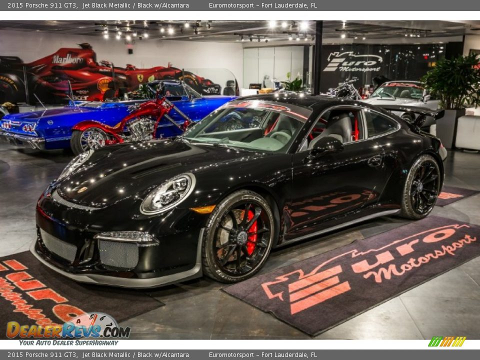 2015 Porsche 911 GT3 Jet Black Metallic / Black w/Alcantara Photo #4