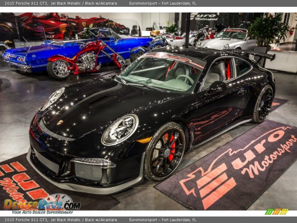 2015 Porsche 911 GT3 Jet Black Metallic / Black w/Alcantara Photo #5