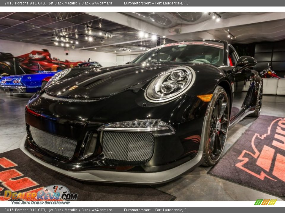 2015 Porsche 911 GT3 Jet Black Metallic / Black w/Alcantara Photo #6