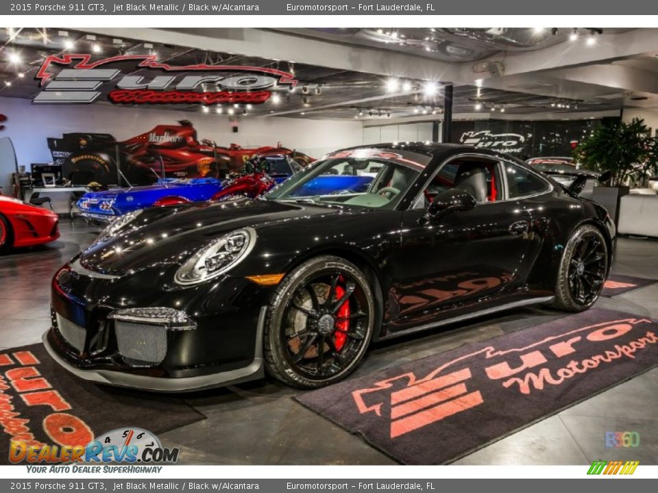 2015 Porsche 911 GT3 Jet Black Metallic / Black w/Alcantara Photo #7