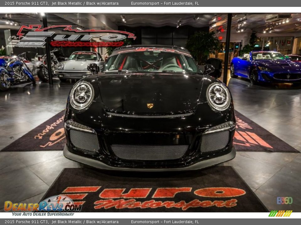 2015 Porsche 911 GT3 Jet Black Metallic / Black w/Alcantara Photo #8