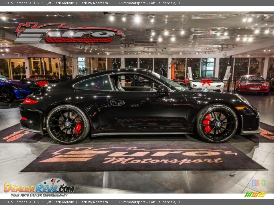 2015 Porsche 911 GT3 Jet Black Metallic / Black w/Alcantara Photo #10
