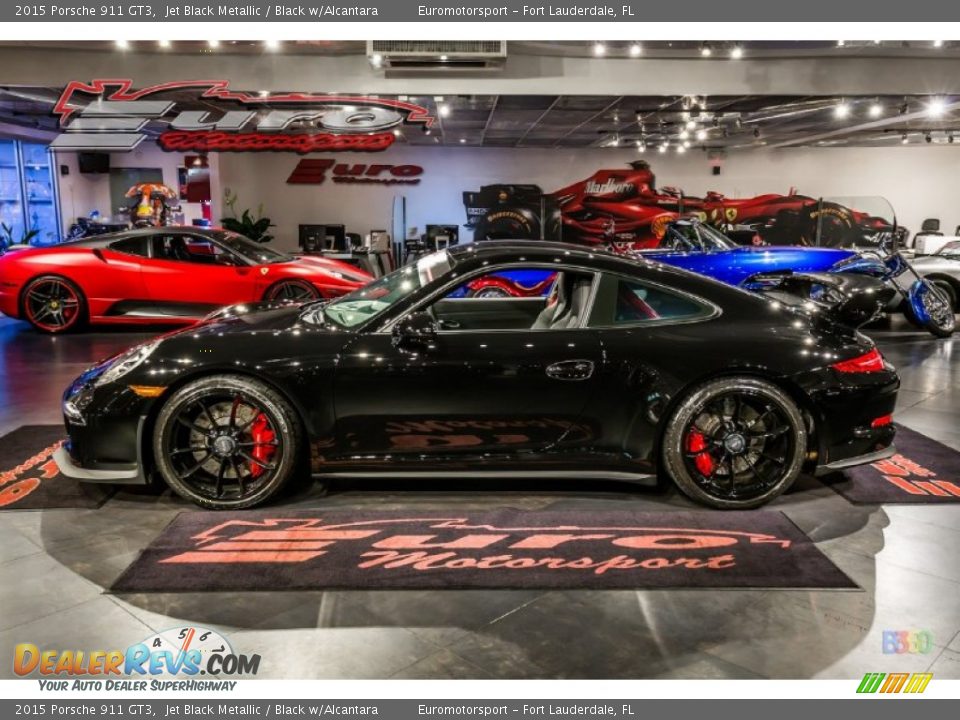 2015 Porsche 911 GT3 Jet Black Metallic / Black w/Alcantara Photo #14