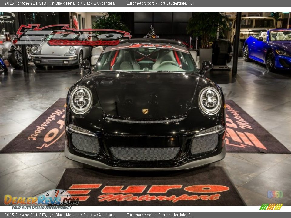 2015 Porsche 911 GT3 Jet Black Metallic / Black w/Alcantara Photo #16