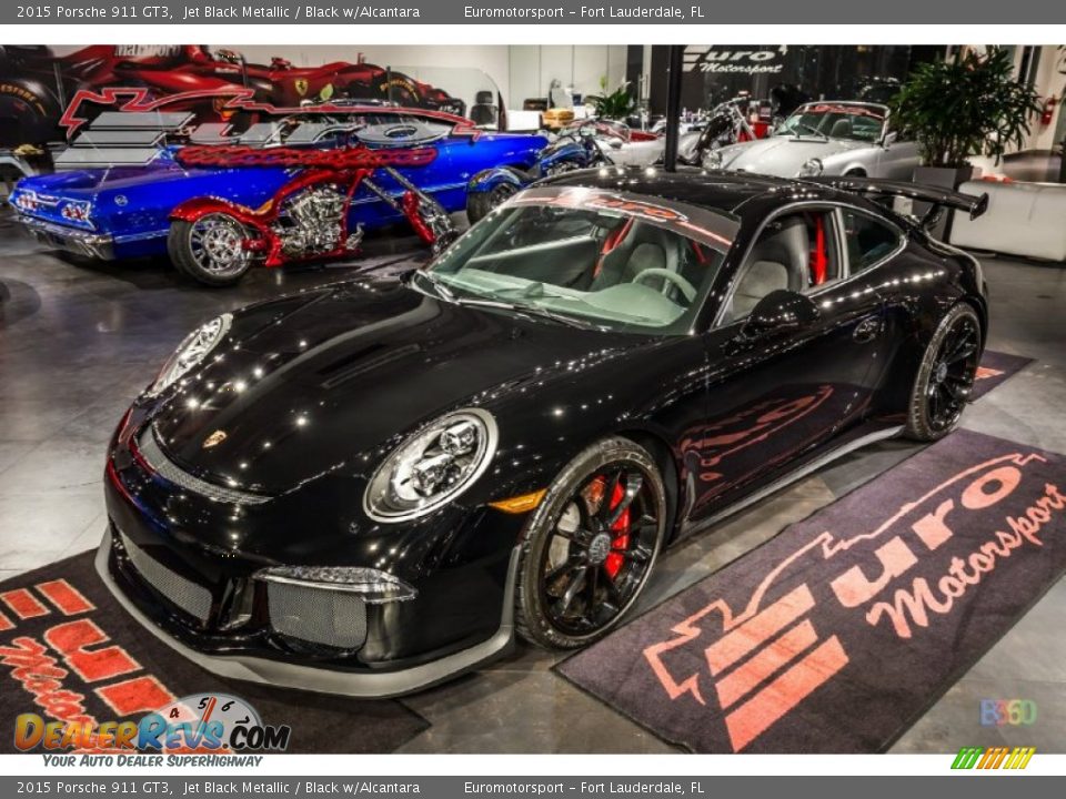 2015 Porsche 911 GT3 Jet Black Metallic / Black w/Alcantara Photo #26