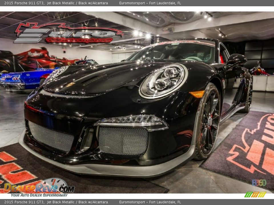 2015 Porsche 911 GT3 Jet Black Metallic / Black w/Alcantara Photo #30