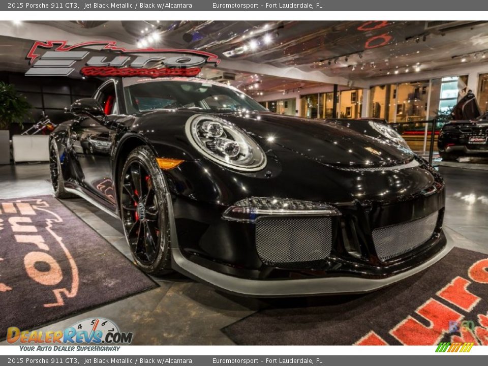 2015 Porsche 911 GT3 Jet Black Metallic / Black w/Alcantara Photo #31