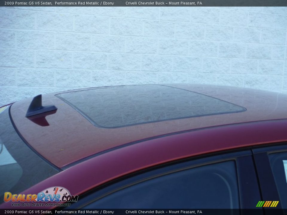 2009 Pontiac G6 V6 Sedan Performance Red Metallic / Ebony Photo #4