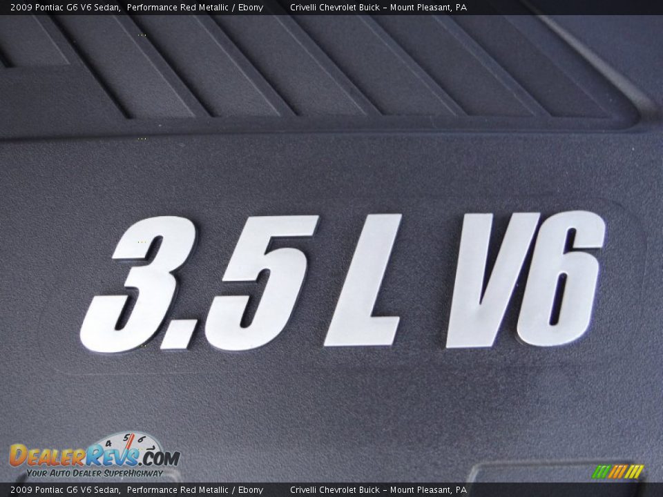 2009 Pontiac G6 V6 Sedan Performance Red Metallic / Ebony Photo #12