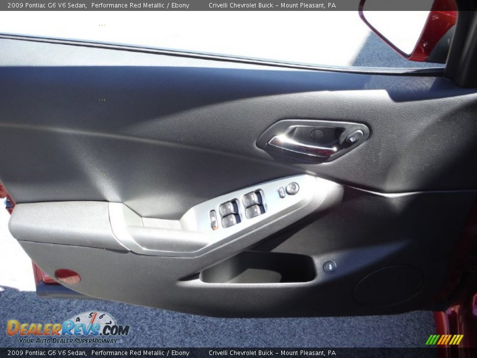 2009 Pontiac G6 V6 Sedan Performance Red Metallic / Ebony Photo #13