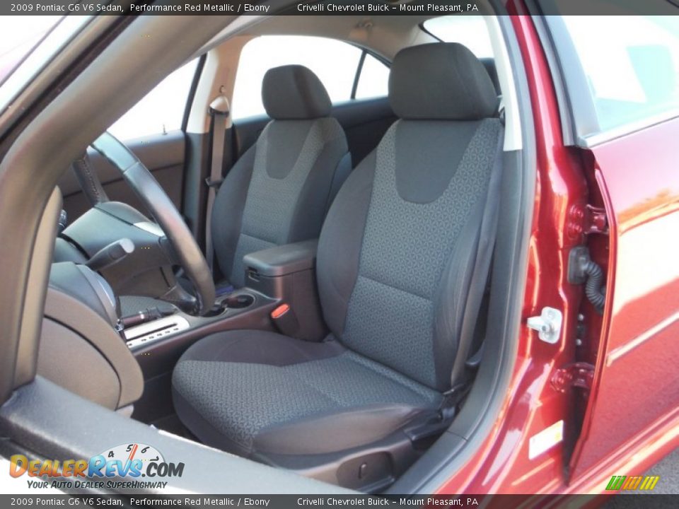 2009 Pontiac G6 V6 Sedan Performance Red Metallic / Ebony Photo #15