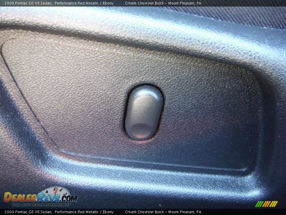 2009 Pontiac G6 V6 Sedan Performance Red Metallic / Ebony Photo #16