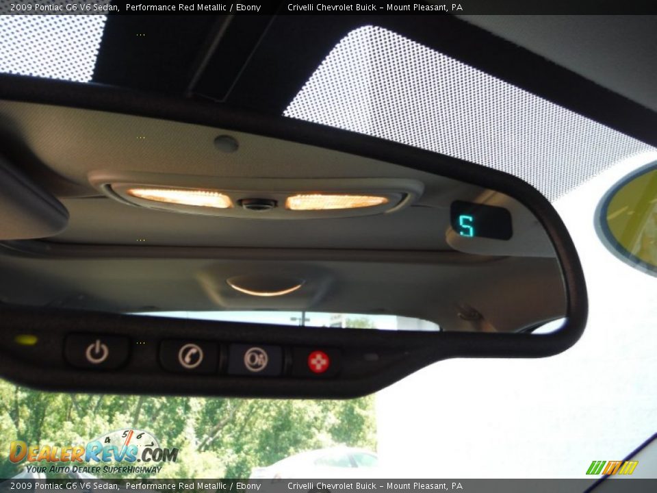 2009 Pontiac G6 V6 Sedan Performance Red Metallic / Ebony Photo #17