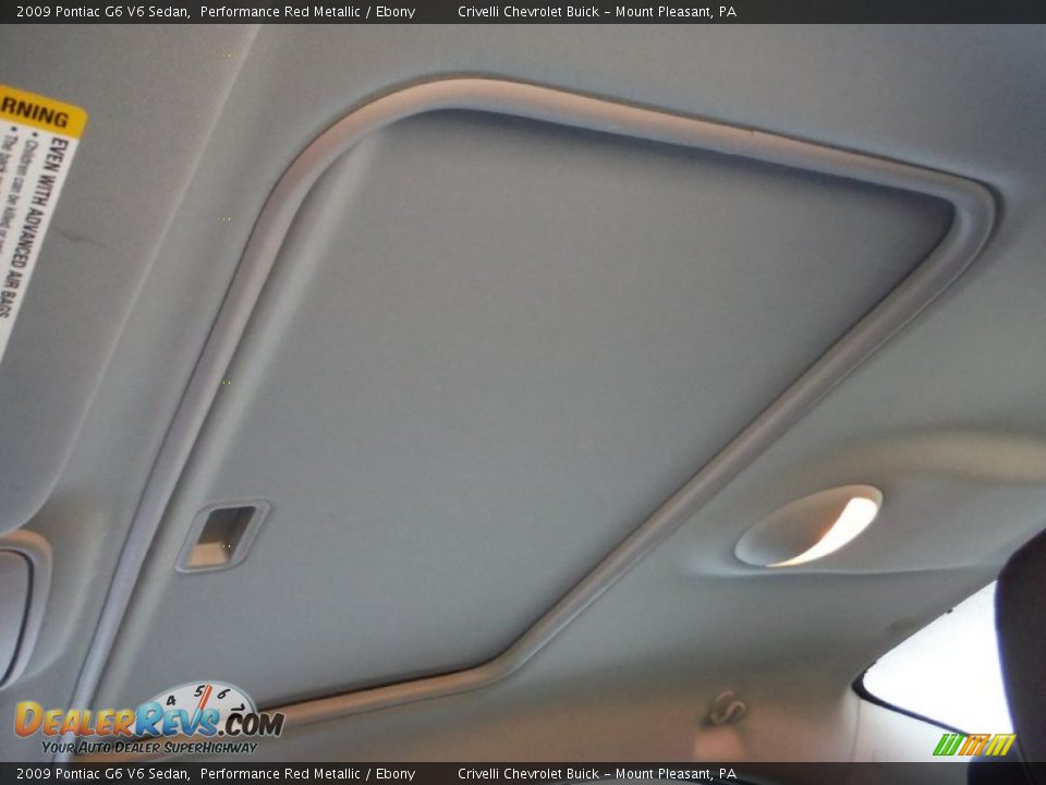 2009 Pontiac G6 V6 Sedan Performance Red Metallic / Ebony Photo #18