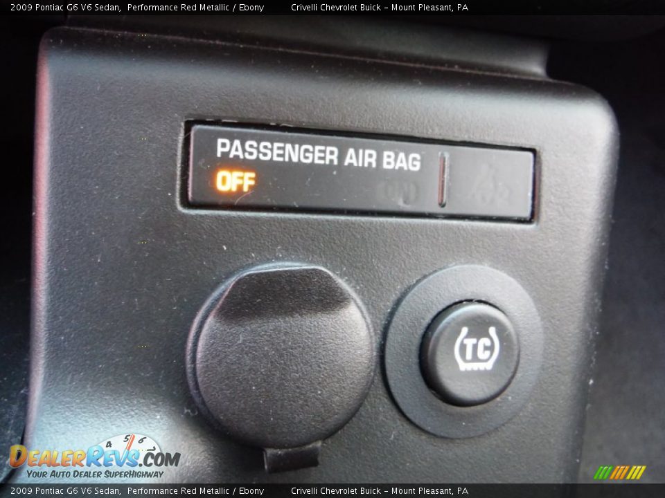 2009 Pontiac G6 V6 Sedan Performance Red Metallic / Ebony Photo #20