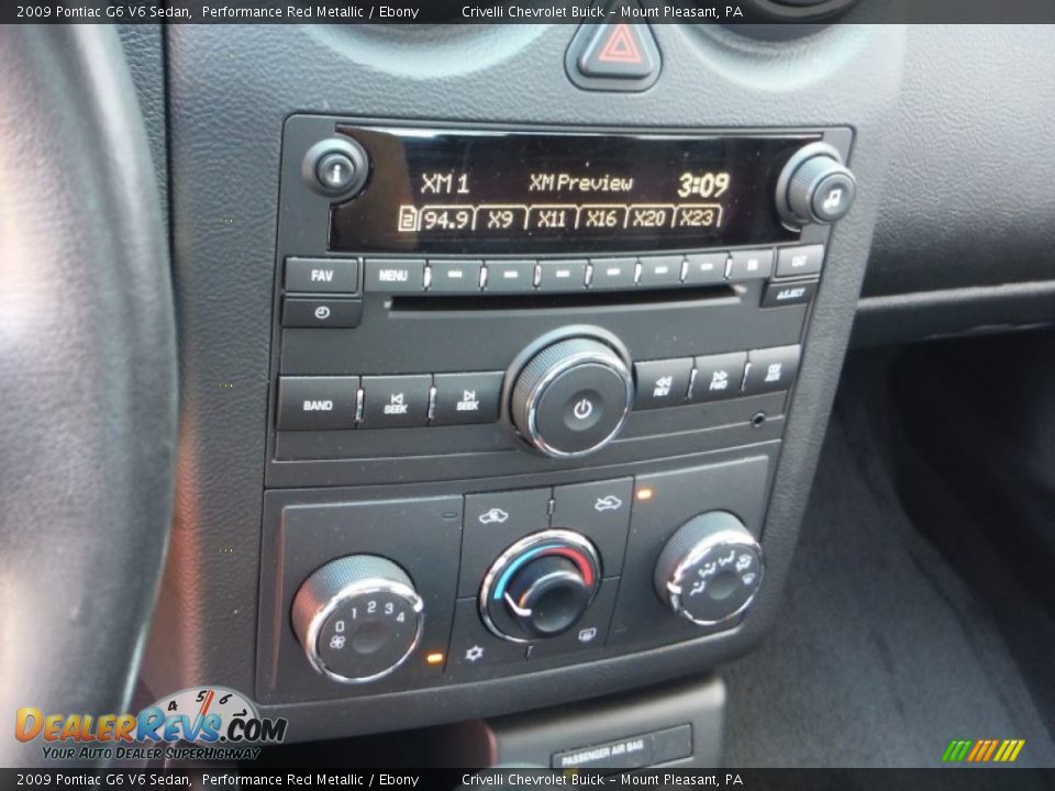 2009 Pontiac G6 V6 Sedan Performance Red Metallic / Ebony Photo #21