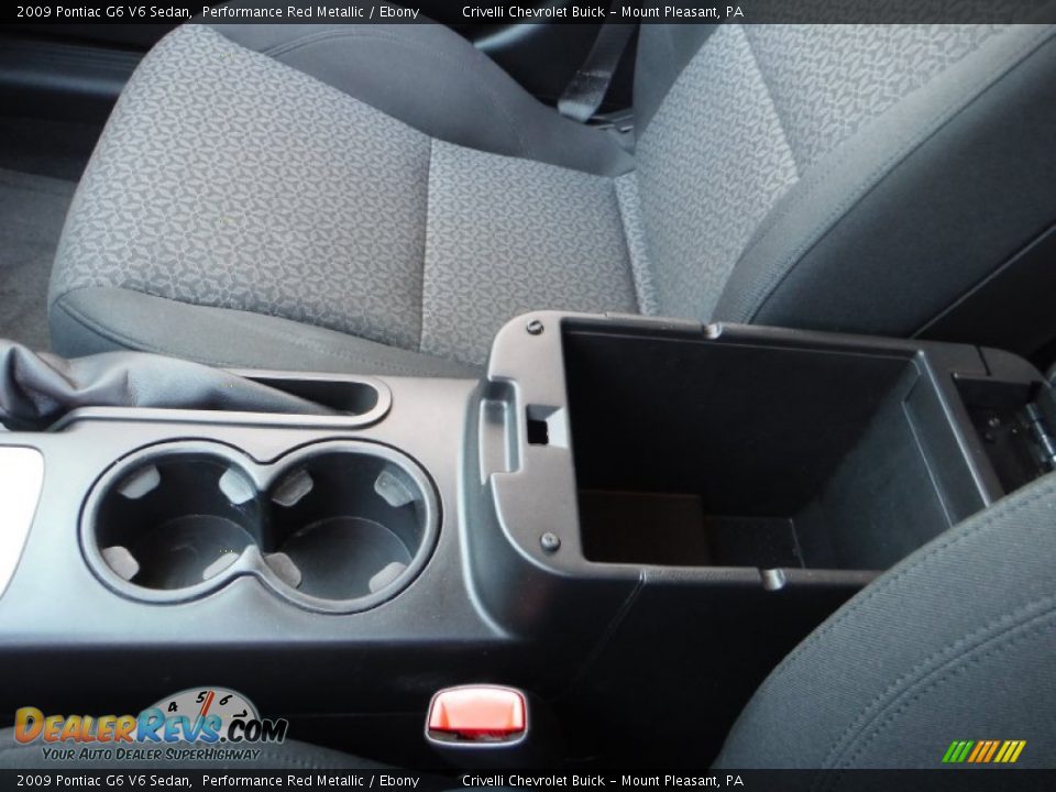 2009 Pontiac G6 V6 Sedan Performance Red Metallic / Ebony Photo #22