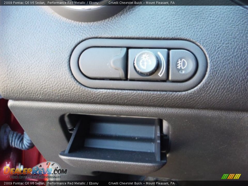 2009 Pontiac G6 V6 Sedan Performance Red Metallic / Ebony Photo #23