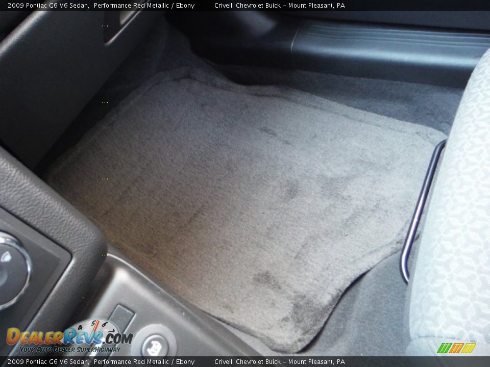 2009 Pontiac G6 V6 Sedan Performance Red Metallic / Ebony Photo #26