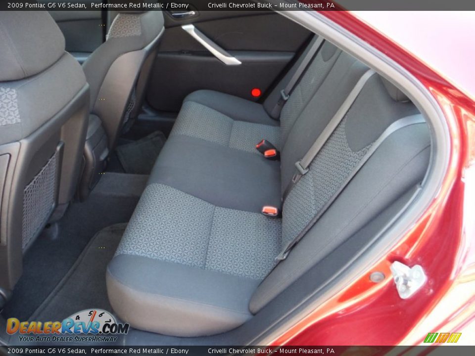 2009 Pontiac G6 V6 Sedan Performance Red Metallic / Ebony Photo #27