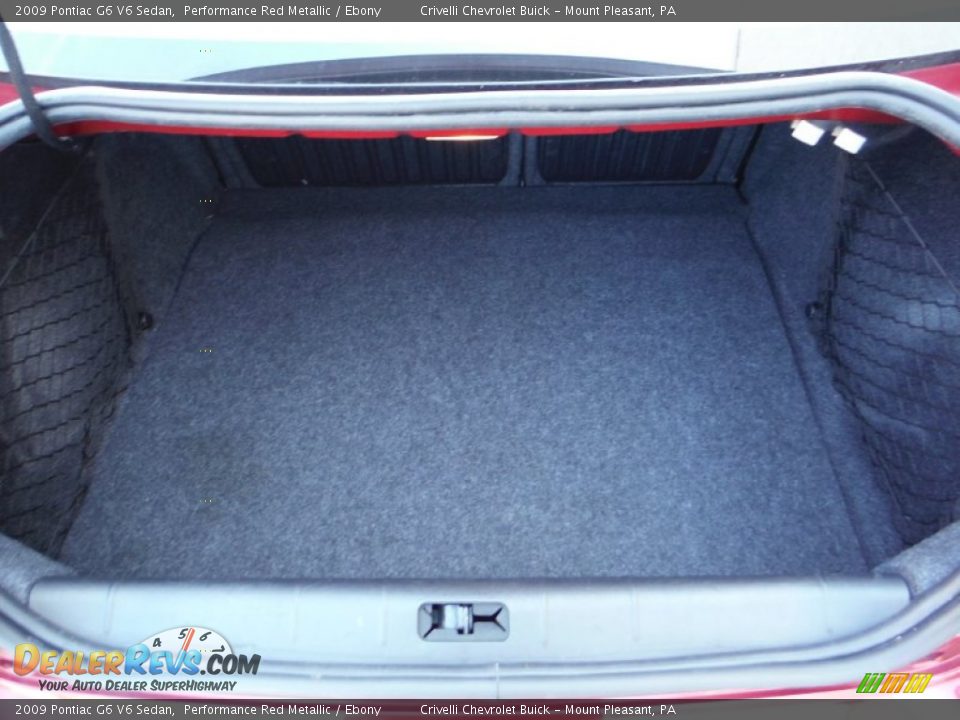 2009 Pontiac G6 V6 Sedan Trunk Photo #28