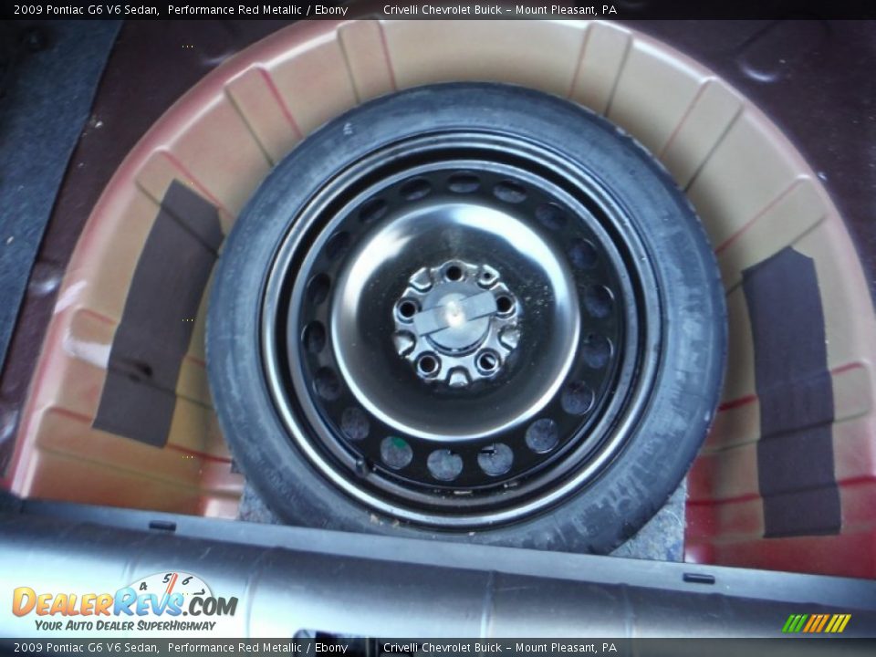2009 Pontiac G6 V6 Sedan Performance Red Metallic / Ebony Photo #29