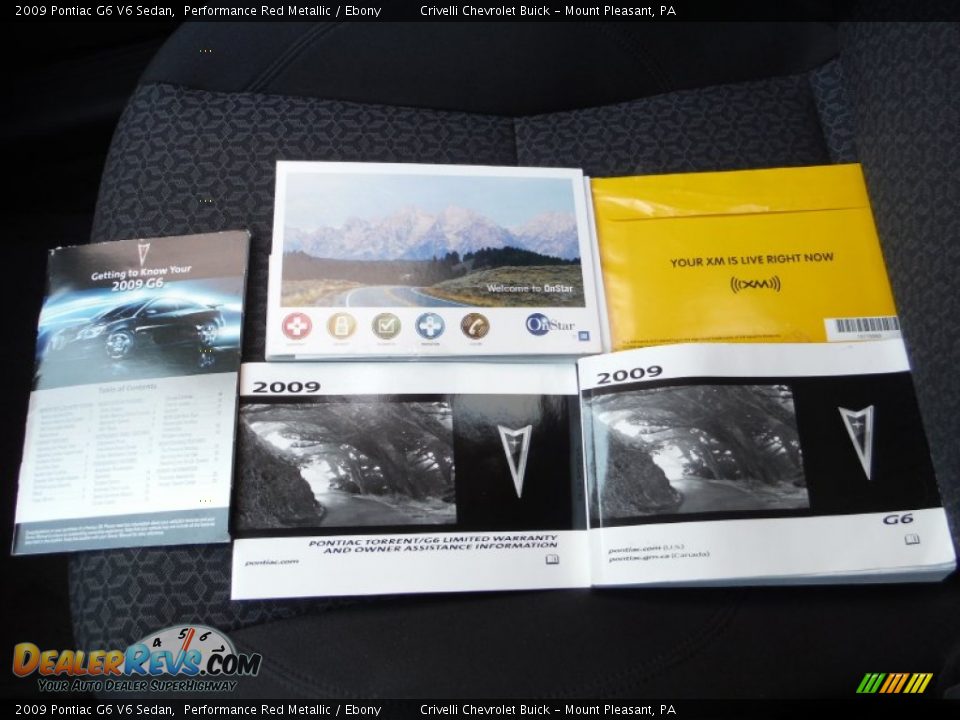 2009 Pontiac G6 V6 Sedan Performance Red Metallic / Ebony Photo #31
