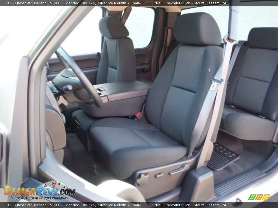 2012 Chevrolet Silverado 1500 LT Extended Cab 4x4 Silver Ice Metallic / Ebony Photo #18