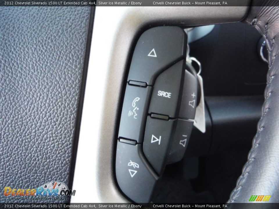 2012 Chevrolet Silverado 1500 LT Extended Cab 4x4 Silver Ice Metallic / Ebony Photo #28