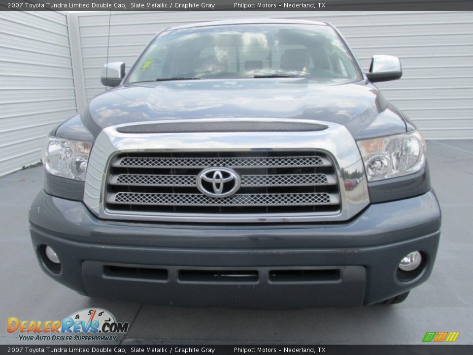 2007 Toyota Tundra Limited Double Cab Slate Metallic / Graphite Gray Photo #6