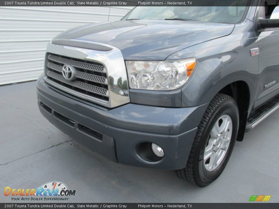 2007 Toyota Tundra Limited Double Cab Slate Metallic / Graphite Gray Photo #8