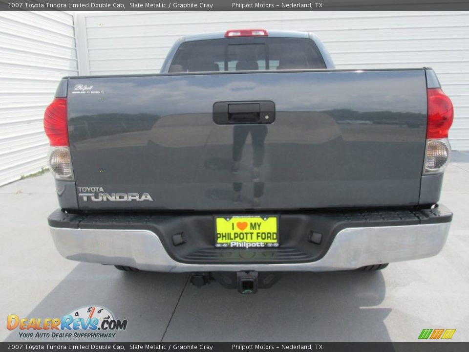 2007 Toyota Tundra Limited Double Cab Slate Metallic / Graphite Gray Photo #11