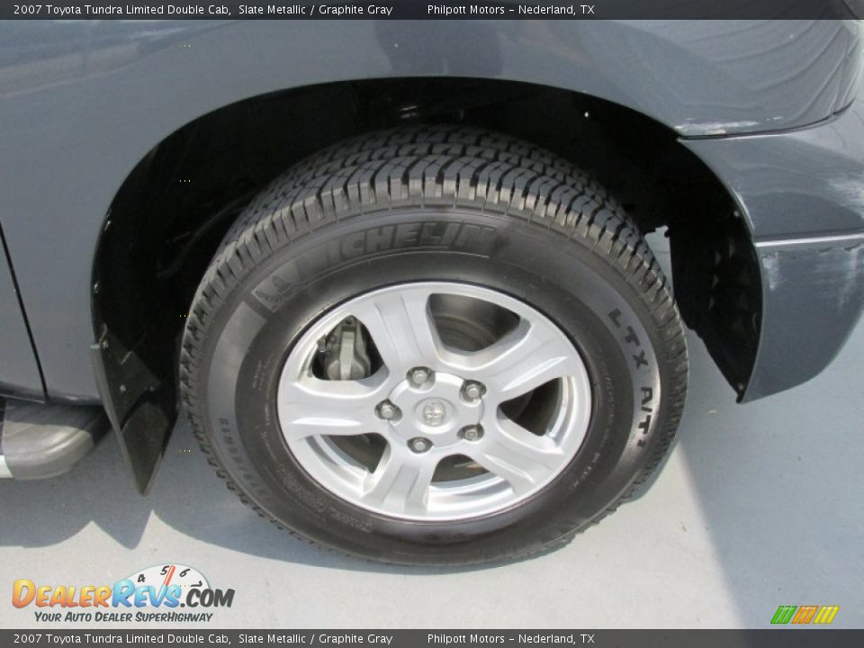 2007 Toyota Tundra Limited Double Cab Slate Metallic / Graphite Gray Photo #18