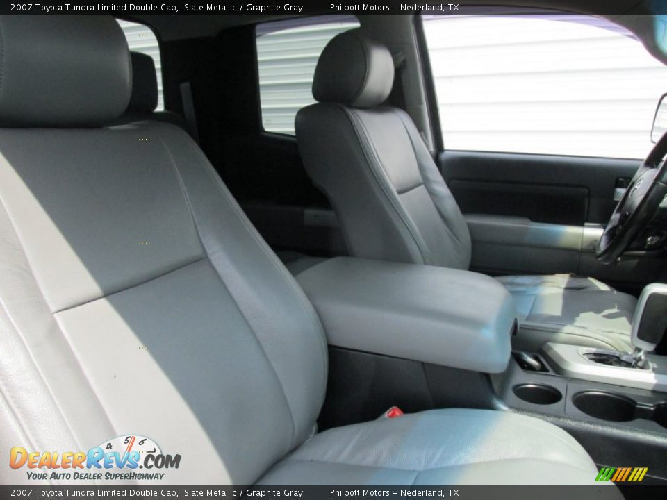 2007 Toyota Tundra Limited Double Cab Slate Metallic / Graphite Gray Photo #26