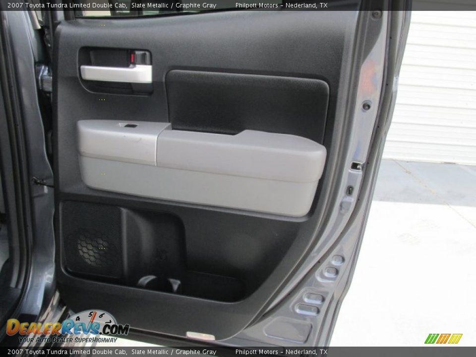 2007 Toyota Tundra Limited Double Cab Slate Metallic / Graphite Gray Photo #27