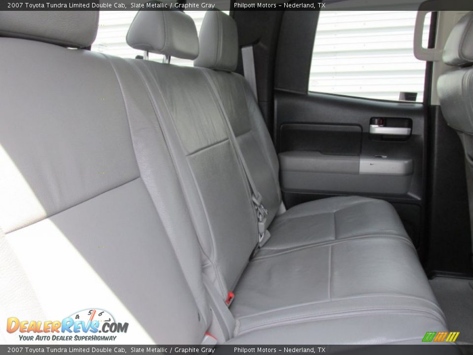 2007 Toyota Tundra Limited Double Cab Slate Metallic / Graphite Gray Photo #28