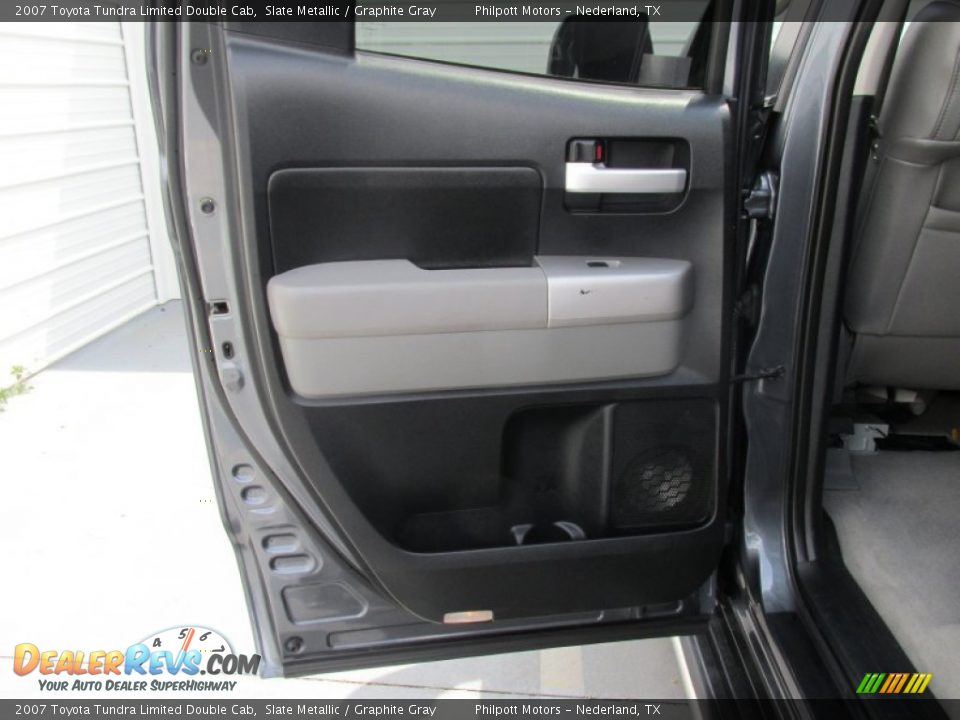 2007 Toyota Tundra Limited Double Cab Slate Metallic / Graphite Gray Photo #29